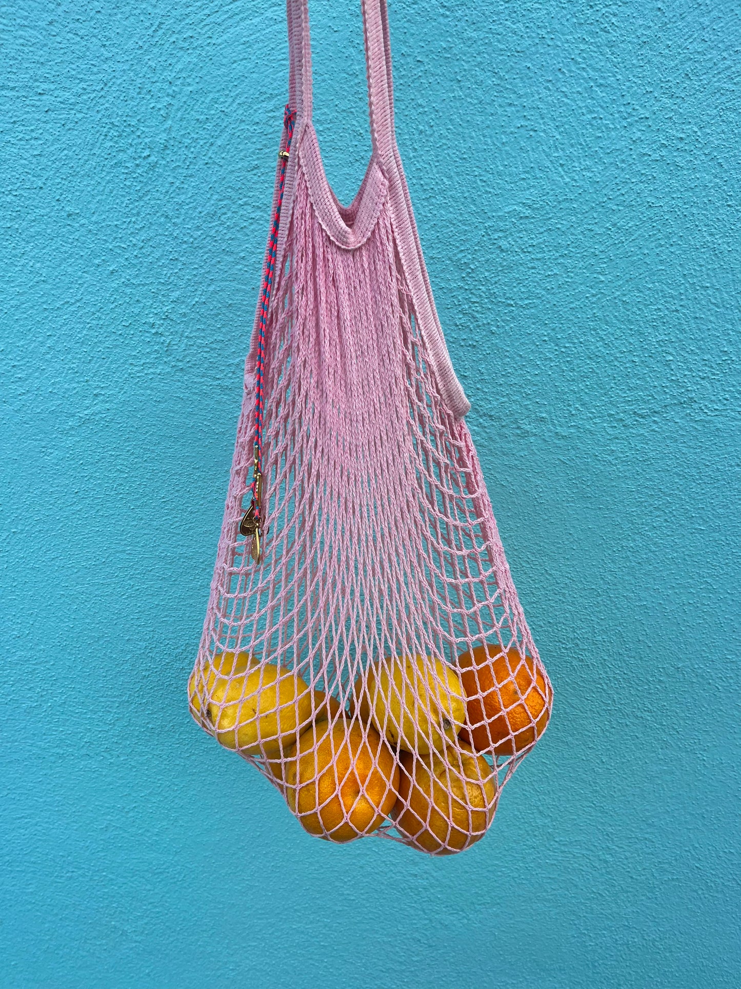 Pink Crochet Market Carrier