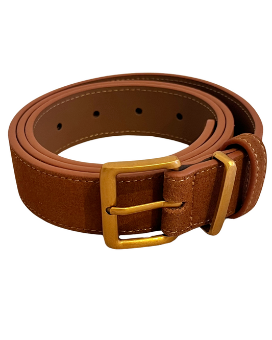 Tanner's Camel Suede Belt