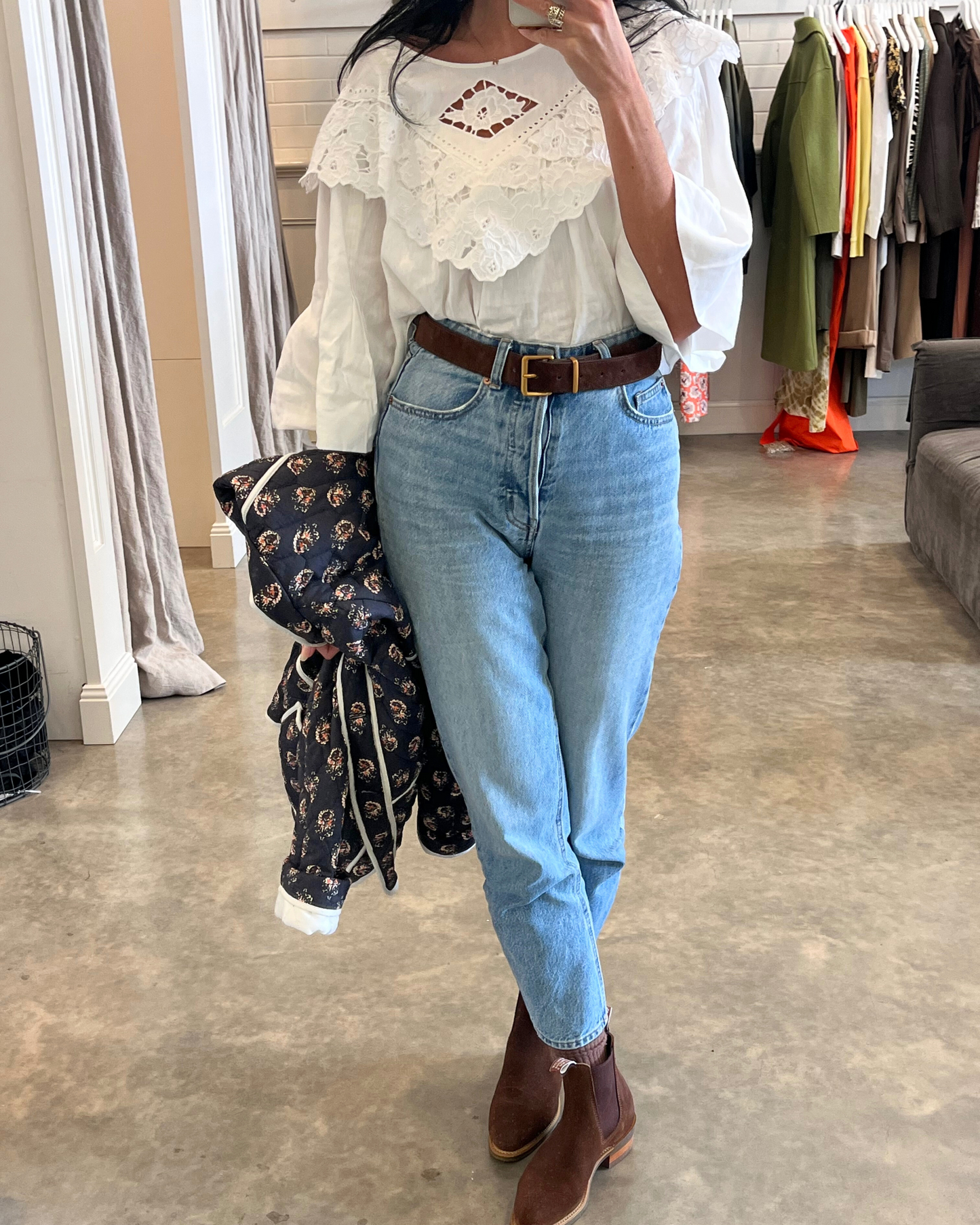 One Hundred Years White Lace Top